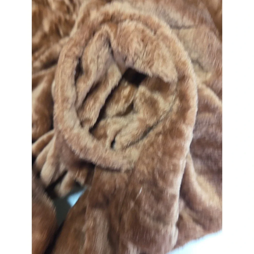 Dog‎ Costume Adult Small Brown Plush Fleece Hooded Full Zip Cosplay Halloween